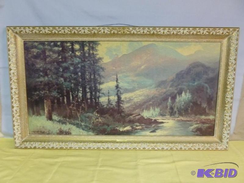 lot 72 image: Beautiful Large Robert Wood " Mountain S...