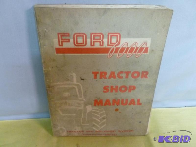 lot 76 image: Vintage 1961 Ford 6000 Tractor Shop Manual.&n...