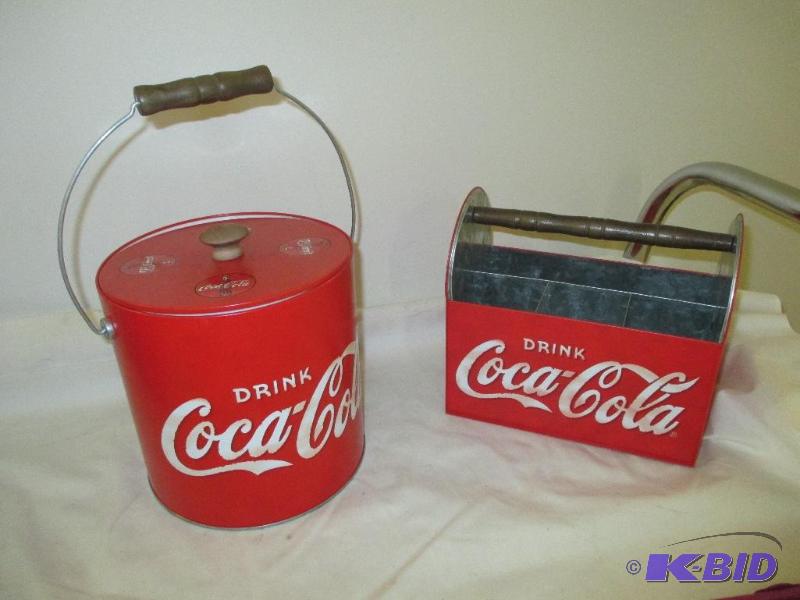 lot 43 image: Coca Cola Ice holder, Coca Cola Condiment holder