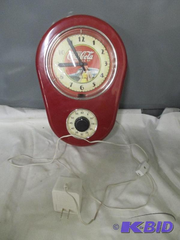 lot 54 image: Coca Cola Clock