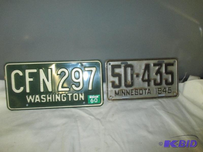 lot 67 image: 2 License Plates