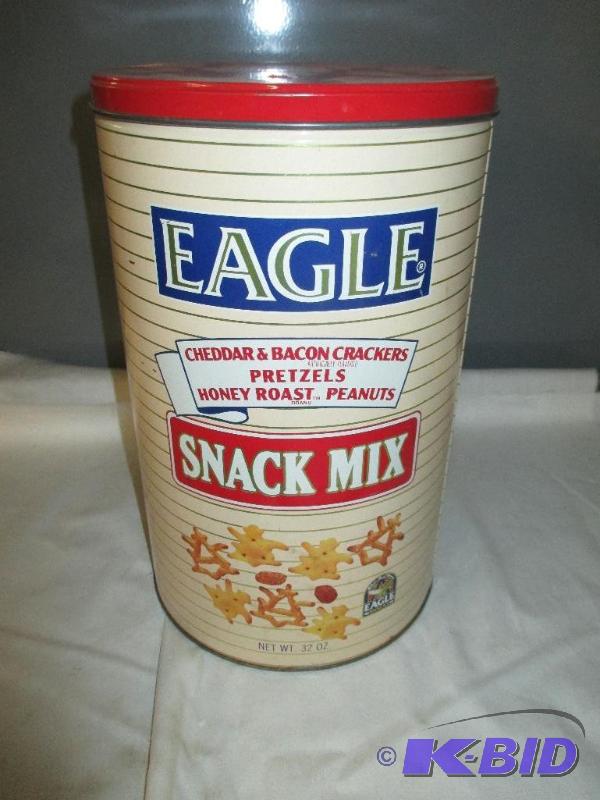lot 81 image: Eagle snake mix tin can