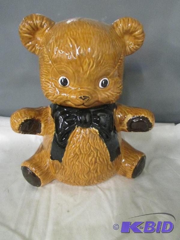 lot 95 image: Teddy Bear Cookie Jar