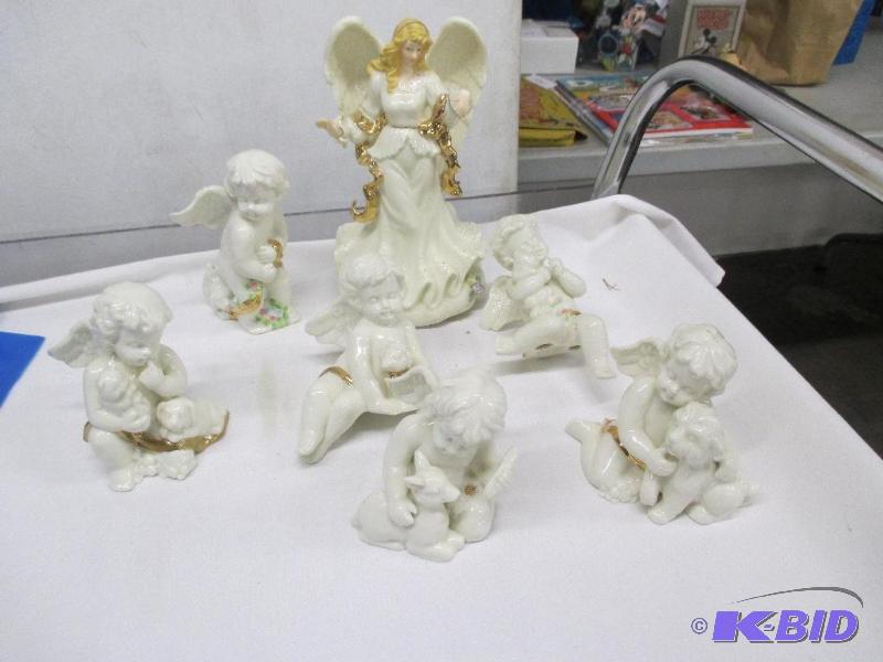 6 Angels, 1 Musical Angel (Bird needs glue)