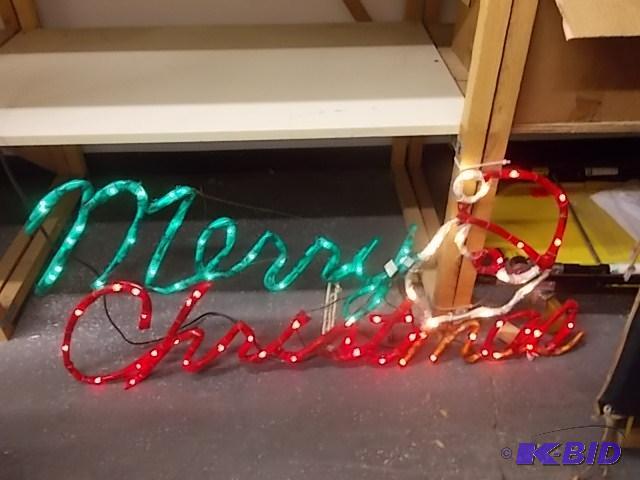 Lighted Merry Christmas Sign...