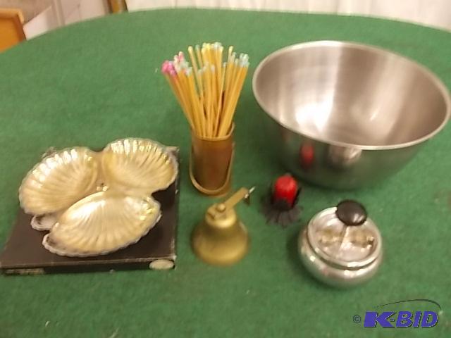 Large Stainless Steel Bowl, Serving Dish, Bel...
