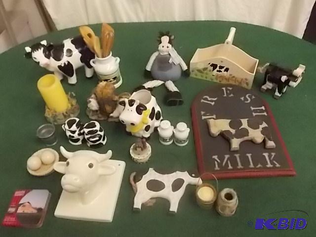 Large Lot Of Cows &amp Country Kitchen Acces...