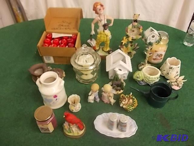 Lot Of Figurines, Candles, Collectibles...