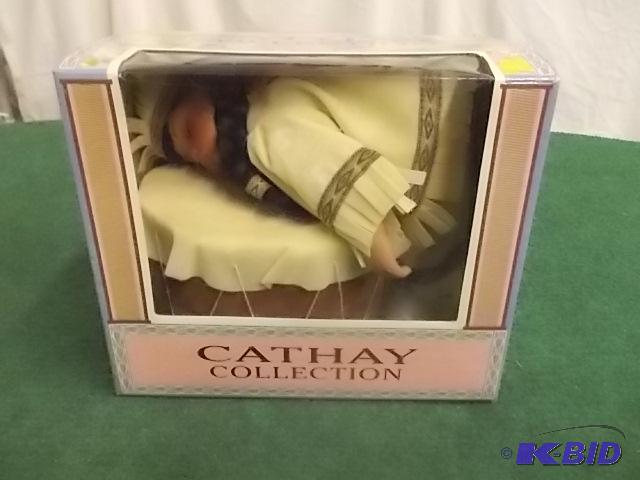 Cathay Porcelain Indian Doll With Drum...