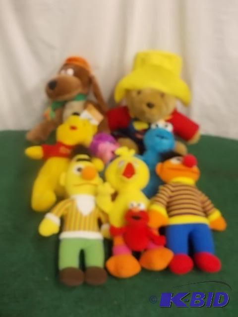 Collection Of Sesame Street And Other Stuffed...