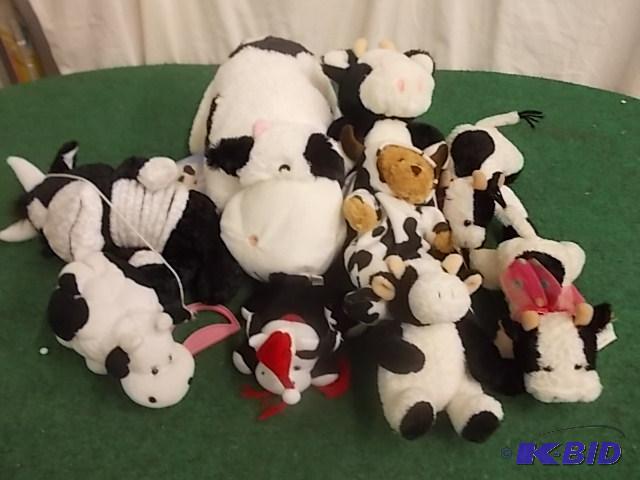 Collection Of Cow Stuffed Animals...