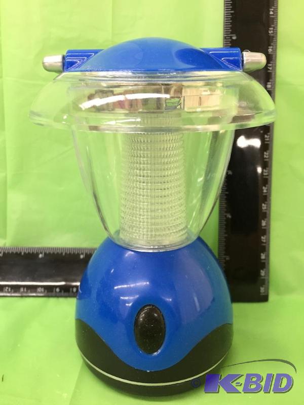 lot 12 image: Lot of 6 Mini Blue LED Lanterns