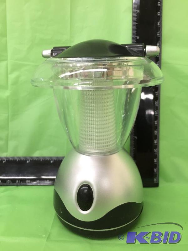 lot 23 image: Lot of 6 Mini Silver LED Lanterns