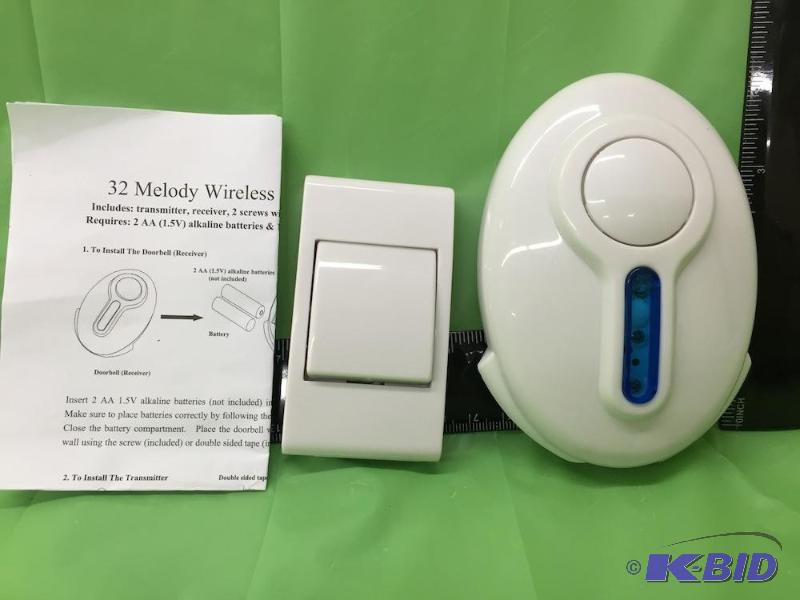 lot 25 image: 32 Melody Wireless Doorbell Kit