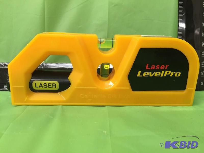 lot 28 image: Laser Level Pro w Tape Measure