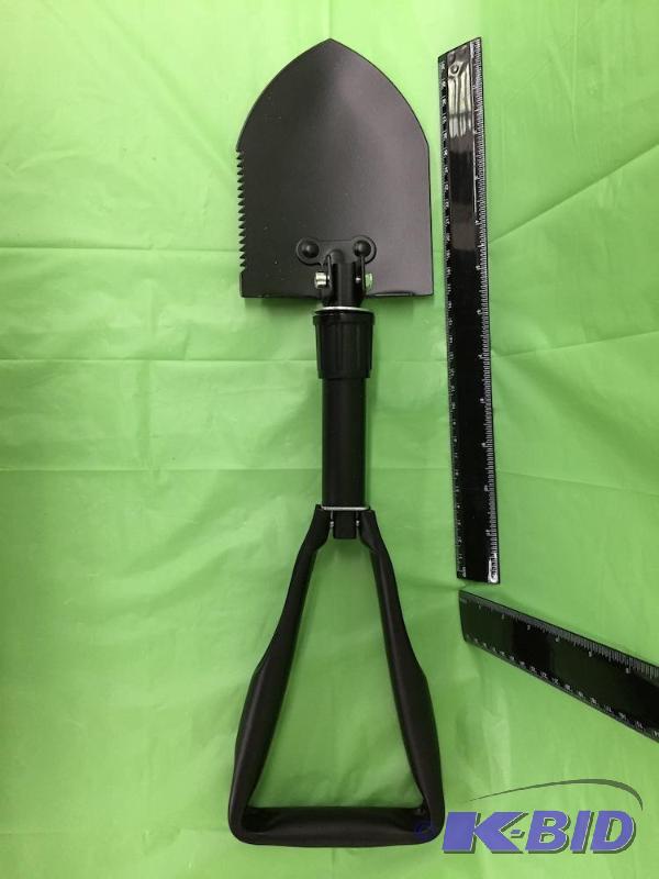 lot 48 image: Black Folding Shovel with Sleeve