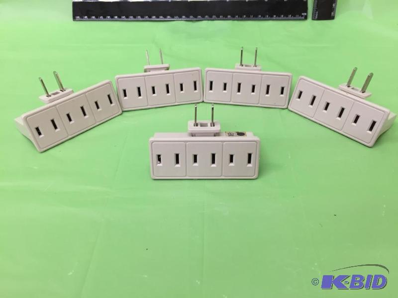lot 54 image: Lot of 5 Power Outlets w 3 Ports