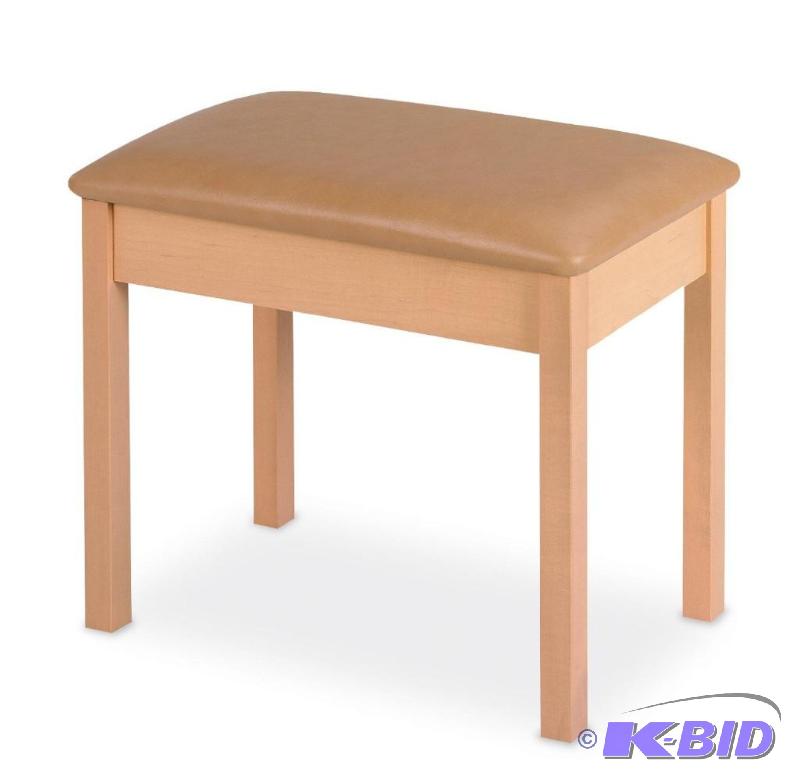 lot 25 image: Yamaha WB2 Padded Wooden Bench for the Yamaha DGX505 and DGX620, Natural Finish