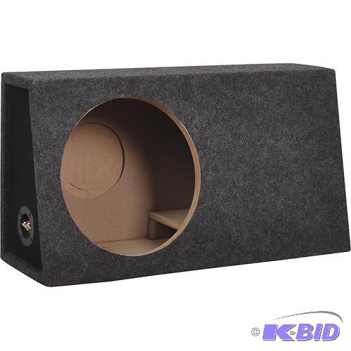 lot 63 image: Metra - 12 Single Ported Subwoofer Enclosure for Most Trucks and SUVs - Charcoal