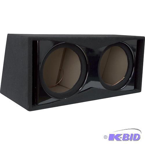 lot 75 image: Metra - 12 Dual Ported Subwoofer Enclosure - Black