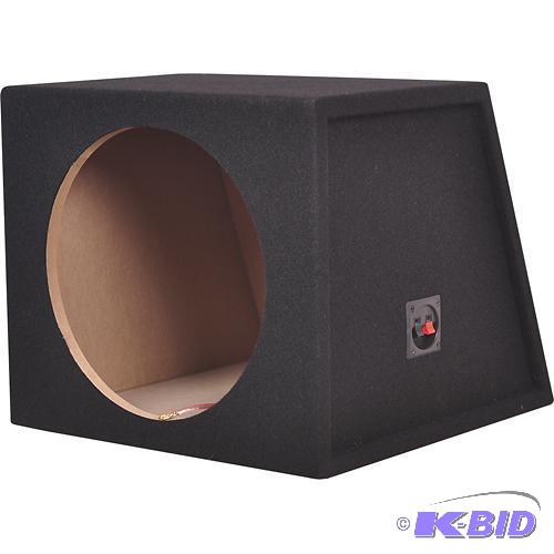 lot 76 image: Metra - 12 Single Sealed Subwoofer Enclosure - Charcoal