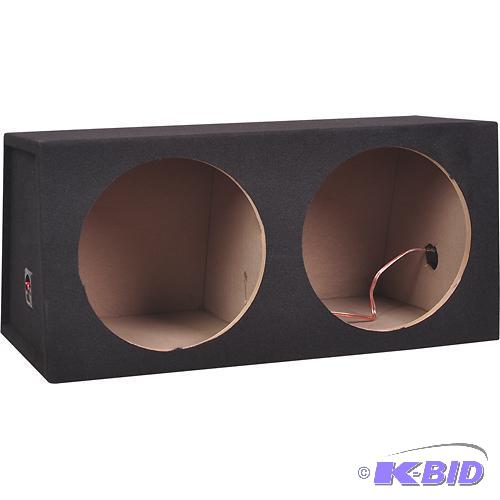 lot 79 image: Metra - 12 Dual Sealed Subwoofer Enclosure - Charcoal