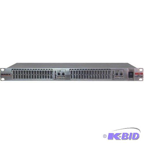 lot 80 image: Nady GEQ-215 Rackmount Dual 15-Band Stereo Graphic Equalizer