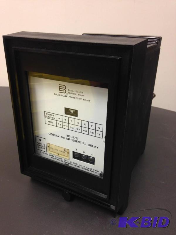 lot 20 image: Basler Electric Solid State Generator Differe...