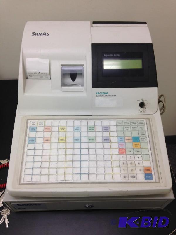 lot 22 image: Sam4s Samsung Cash Register Model ER-5200M ...