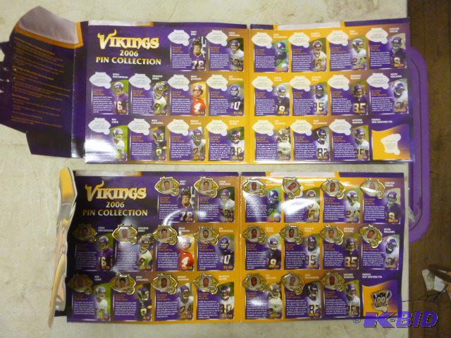 lot 131 image: Minnesota Vikings 2006 Pin Collection...