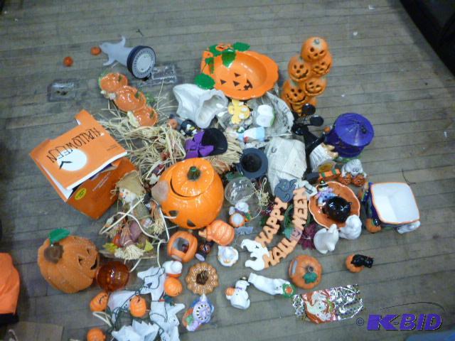 lot 136 image: Miscellaneous Halloween Items with Two totes...