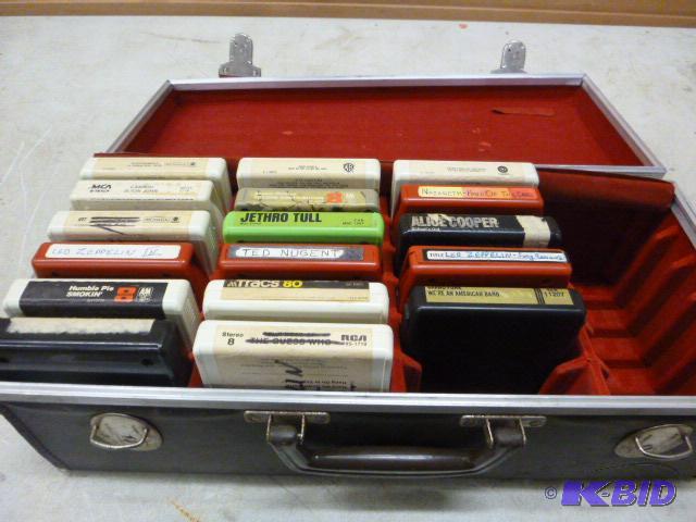 lot 142 image: Miscellaneous 8 Track Tapes in Case...