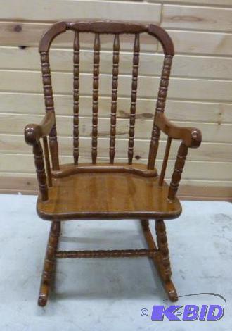 lot 168 image: Childs Rocking Chair...