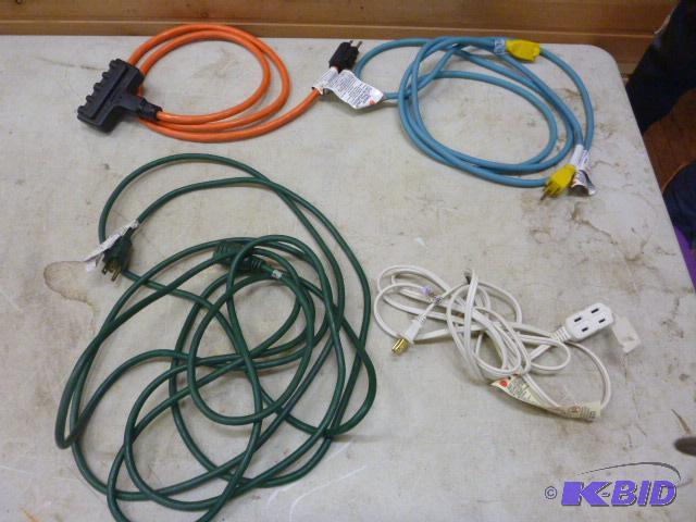 lot 17 image: Four Extension Cords...