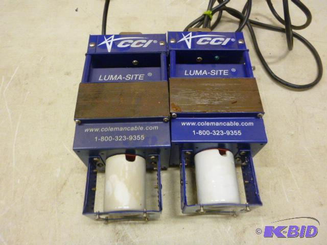 lot 189 image: Two CCI Luma-Site Lights 400 watt, 12020824...