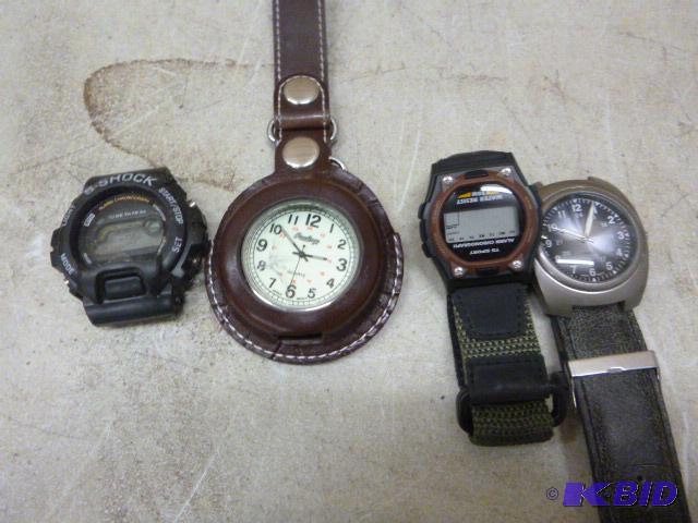 lot 194 image: Four Watches One has a cracked face piece....