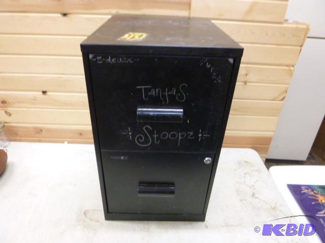 lot 195 image: 2 Drawer File Cabinet...