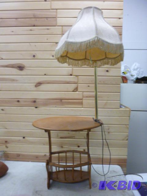 lot 199 image: Magazine Rack with Lamp...