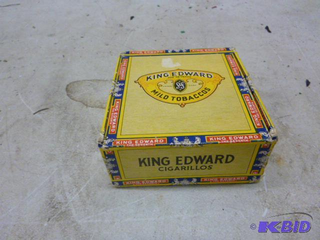 lot 25 image: Vintage King Edward Cigar Box...