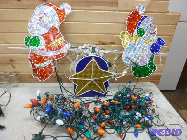 lot 27 image: 48" Holographic Animated Seesaw Christma...
