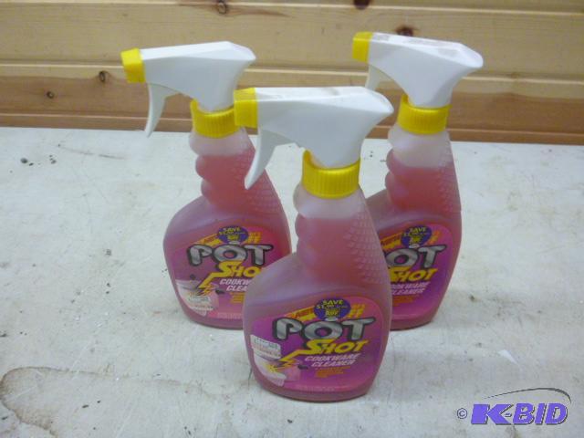 lot 46 image: Three Bottles of Pot Shot Cookware Cleaner...