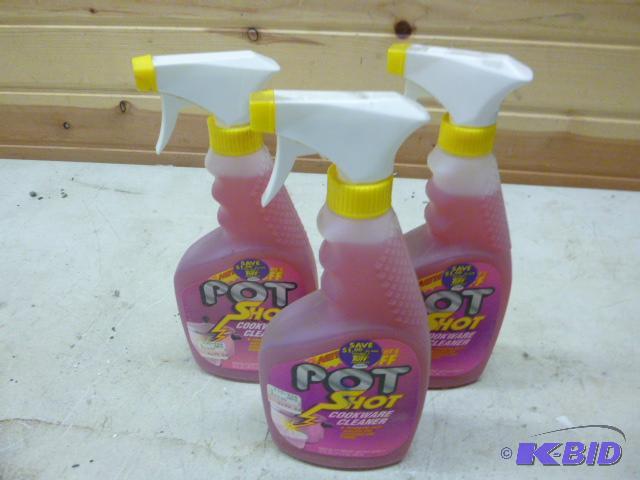 lot 47 image: Three Bottles of Pot Shot Cookware Cleaner...
