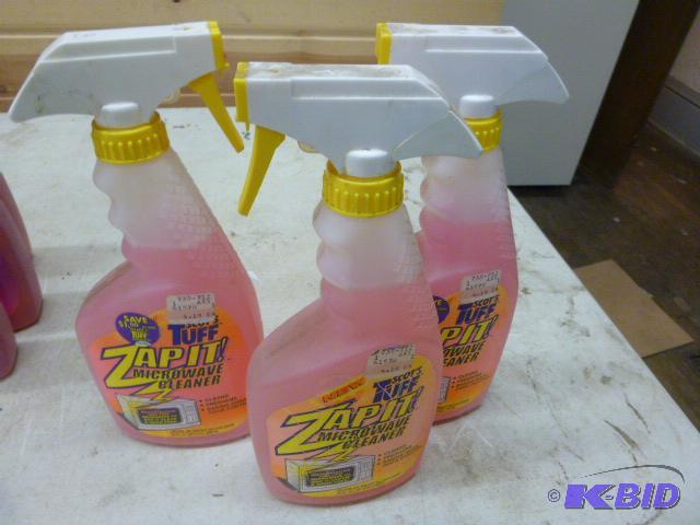 lot 48 image: Three Bottles of Tuff Microwave Cleaner...