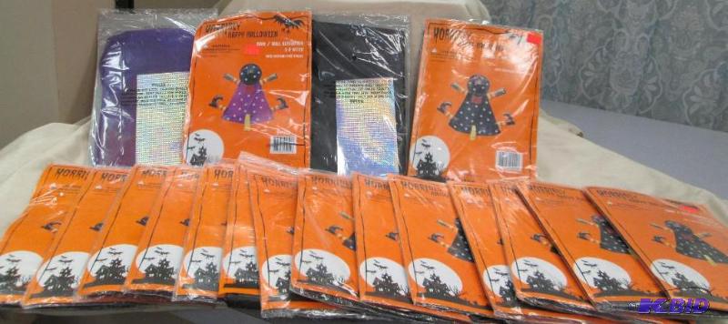 Qty 18 Horribly Happy Halloween Door wall de...