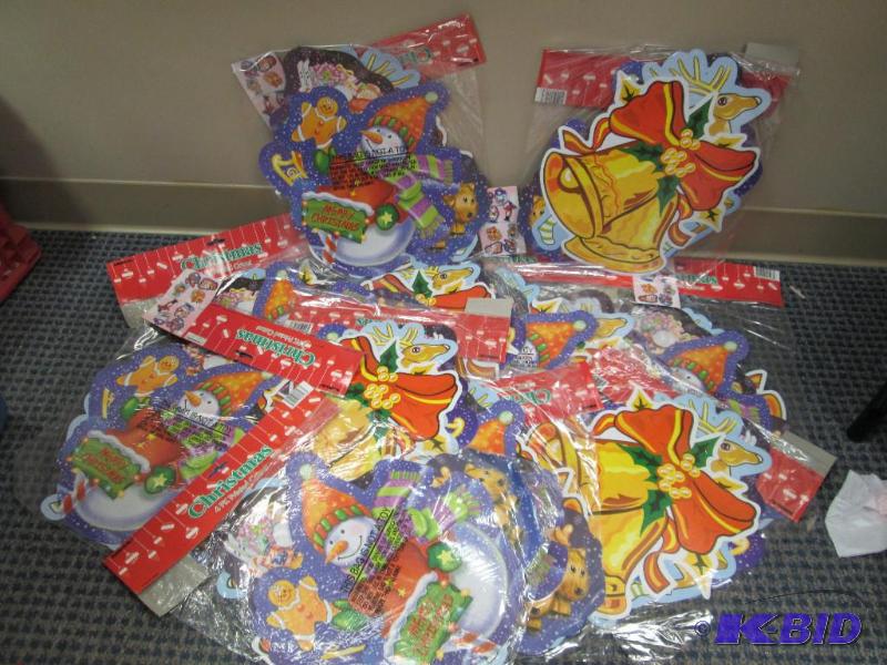 Qty 10 Christmas 4pk printed cutouts- snowman...