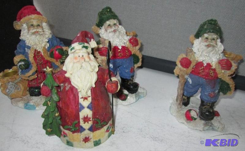 Santa figures...