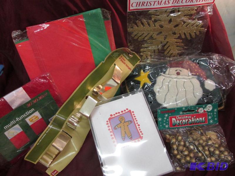 Small wreath hangers, cards, santa pillow...
