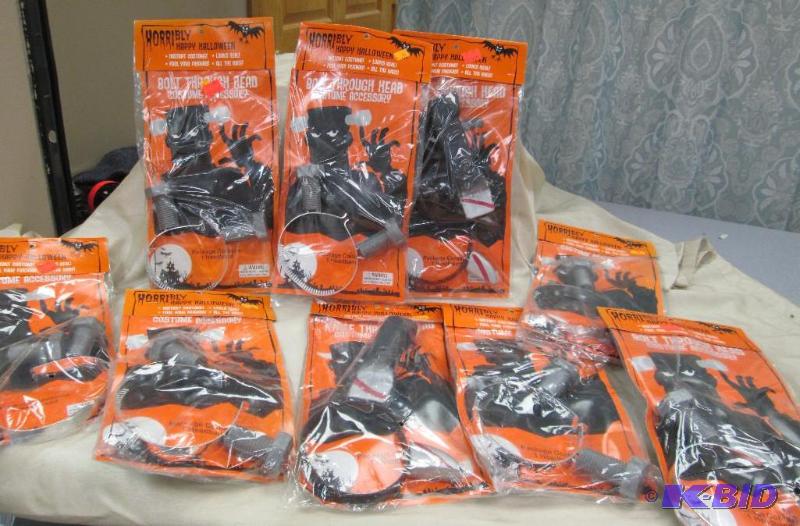Qty 9 Happy Halloween costume with Knife thro...
