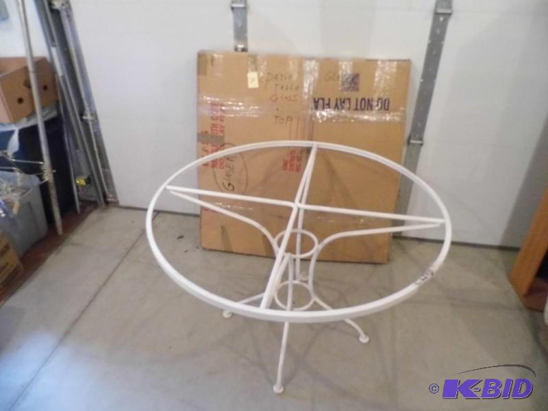 Glass Top Patio Table with 4 Chairs