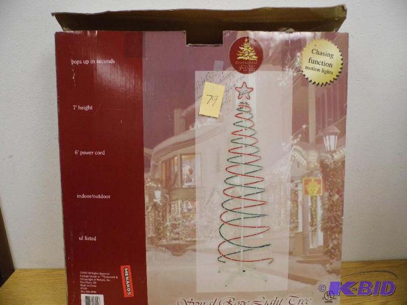 Spiral Rope Light Tree